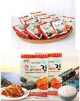 Korean Crispy Seasoned Seaweed Snacks Kimchi Spicy Sheets  12 Individual Packs 100 Natural Laver 12 Pack Roasted Nori Snack Healthy Premium Gim by Unhas Asian Snack Box Wasabi  Kimchi