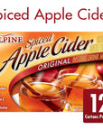 Alpine Spiced Apple Cider Original Instant Drink Mix Packets  2 Packs of 74 oz Boxes Powdered Sweet Taste Easily Dissolves Caffeine Free