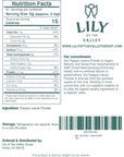 Lily of the Valley Green Papaya Powder  Naturally Rich in Papaya Enzym  Papaya Extracts for Smoothies  Shakes  Vegan  GlutenFree  Packed in Resealable Pouch 8oz 226g