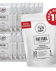 Keto Meal Replacement Coffee Packets with MCT Oils Coconut Oil GrassFed Butter and Redmond Real Salt  Organic Instant Coffee by Fat Fuel Company 15 Servings