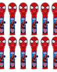 Pop Ups Spiderman Lollipop Holder  12 Chupa Chups Lollipops with Cases  Individually Wrapped Candy Party Favors  Spiderman Candy  Bulk Set of 12