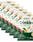 Sprout Foods Inc Organic Baby Food Toddler Snacks Crinklez, Cheesy Spinach, 1.48 Oz, Pack Of 6