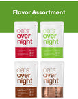 Oats Overnight Classic Variety Pack High Protein High Fiber Breakfast Shake  Gluten Free Non GMO Oatmeal Strawberries  Cream Green Apple Cinnamon  More 8 Pack  BlenderBottle