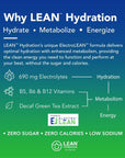 LEAN Hydration Daily Electrolyte Packets Drink Mix | Zero Calories, Zero Sugar plus Vitamins, Minerals & More | 16 ct (Pineapple Mango)