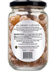 Gourmanity Blueberry Flavor Honey Lozenges Made with Real Honey and Natural Blueberry Flavor Luxury French Honey Candy Great Soothing Throat Lozenges 88oz Jar