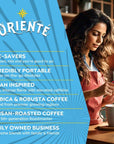 Oriente Variety Pack Instant Coffee Packets Single Serve 20 ct  Cafe Oriente Cafe Cubano Cafe De Olla  100 Arabica Dark Roast Coffee  Solar Energy Produced  Hot or Iced Instant Coffee Packets