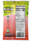 Sour Punch Bites Rad Reds Watermelon Strawberry Cherry  Raspberry Chewy Candy 5oz Bag Pack of 12 Packaging may vary