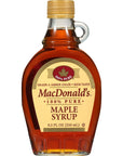 MacDonalds 100 Pure Maple Syrup 85 Ounce Bottle