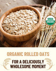 Mountain High Organics Inc Certified Organic Rolled Oats 6G Bucket 23LBS Tan