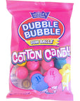 Dubble Bubble Cotton Candy Gum Balls 4 Ounce Pack of 3