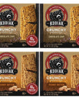 Kodiak Cakes Crunchy Granola Bar Variety Pack  Peanut Butter 2 boxes and Chocolate Chip 2 boxes High Protein Granola Bar Snack  100 Whole Grain Granola Bars Bulk  24 Total Pouches