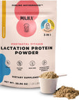 MAJKA Organic Lactation Protein Powder & Complete Postnatal Vitamin for Nursing Moms - Breastfeeding Safe Supplement for Increase Breast Milk - Vegan, Gluten Free, 1.03 LB (Chocolate)