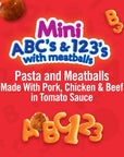 Chef Boyardee Mini ABCs and 123s with Meatballs Microwave Food 75 OZ Microwavable Bowl 12 Bowls