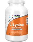 NOW Supplements, L-Lysine (L-Lysine Hydrochloride) Powder, Supports Collagen Synthesis*, Amino Acid, 1-Pound