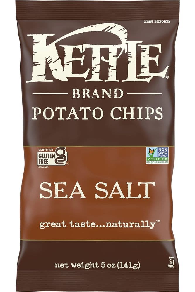 Kettle Brand Potato Chips, Sea Salt Kettle Chips, 5 Oz