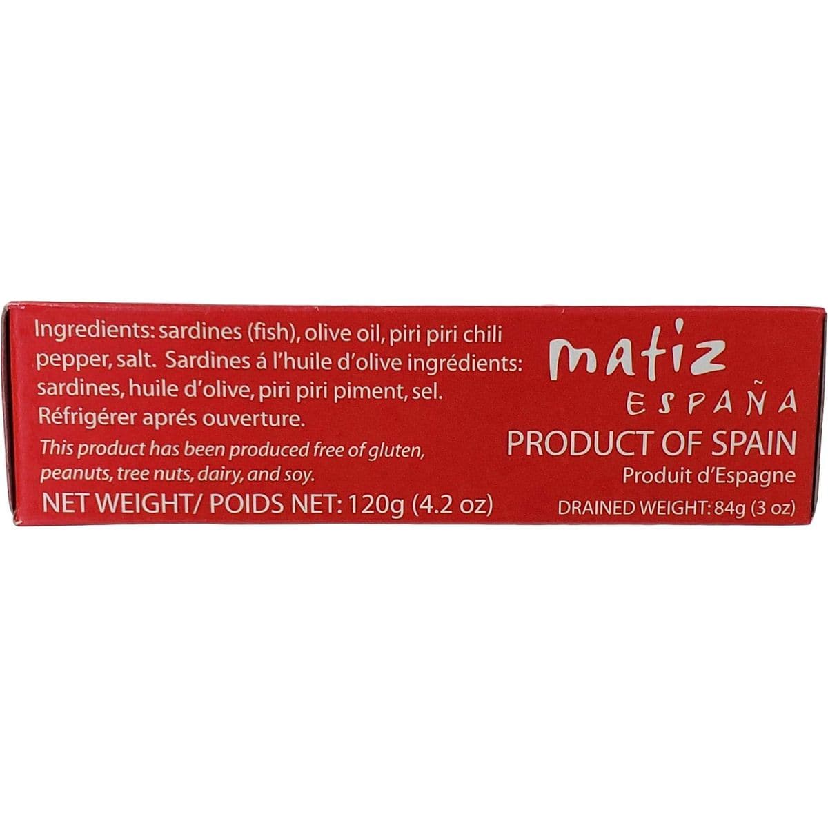 Matiz Spicy Wild Spanish Sardines in Olive Oil and Piri Piri Pepper 42 oz 5 Pack  Imported from Spain  WildCaught and HandPacked