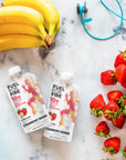 Fuel for Fire Protein Smoothie Pouch  Strawberry Banana 24Pack  Healthy Snack  Recovery  No Sugar Added Dietitian Approved  Functional Fruit Smoothies  Gluten Free Kosher 45oz pouches