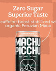 MACHU PICCHU Organic Energy Drink Sugar Free - 12 Fl oz (Pack of 12)