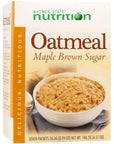 Nutmeg State Nutrition HealthyWise  High Protein Oatmeal 15g Protein Low Calorie High Fiber Low Sugar Low Fat Ideal Protein Compatible 7 Servings Per Box Maple Brown Sugar