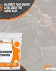 BulkSupplements.com L-Carnitine Powder - Carnitine Supplement, L Carnitine 1000mg, Carnitine Powder - Amino Acids Supplement, Energy Support - Gluten Free, 1g per Serving, 100g (3.5 oz)