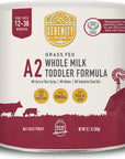 Serenity Kids Toddler Formula Powder Drink Made with Grass Fed Organic A2 Whole Milk | Easy to Digest, Clean Ingredients | Clean Label Project Purity Award Certified | 12.7 oz Can | 1 Count