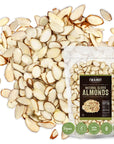 Raw Sliced Almonds 32oz 2LB NoPPO No Preservatives NonGMO Batch Tested Gluten  Peanut Free 100 Natural Kosher Vegan KETO California Almonds  Unsalted Sliced Almonds for Baking Salads Snacks