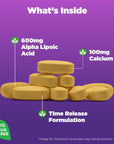 Natrol Alpha Lipoic Acid Time Release Tablets, Antioxidant Protection, ALA, Helps Protect Against Cellular Oxidation and Age-Related Damage, Whole Body Cell Rejuvenation, 600mg, 45 Count