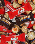 Assorted Chocolate Mix Candy Variety Pack for Kids and Party Favors  Bulk Individually Wrapped Reeses Miniature Cups KitKat Hersheys Kisses Rolo and Heath Candy Mini Assortment 220 Pieces 5LB