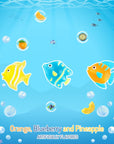 Amos 4D Gummy Fish Candy Tropical Fish Shaped Fruity Snacks for Kids Orange  Pineapple  Blueberry Flavor 106 OuncesPack of 3