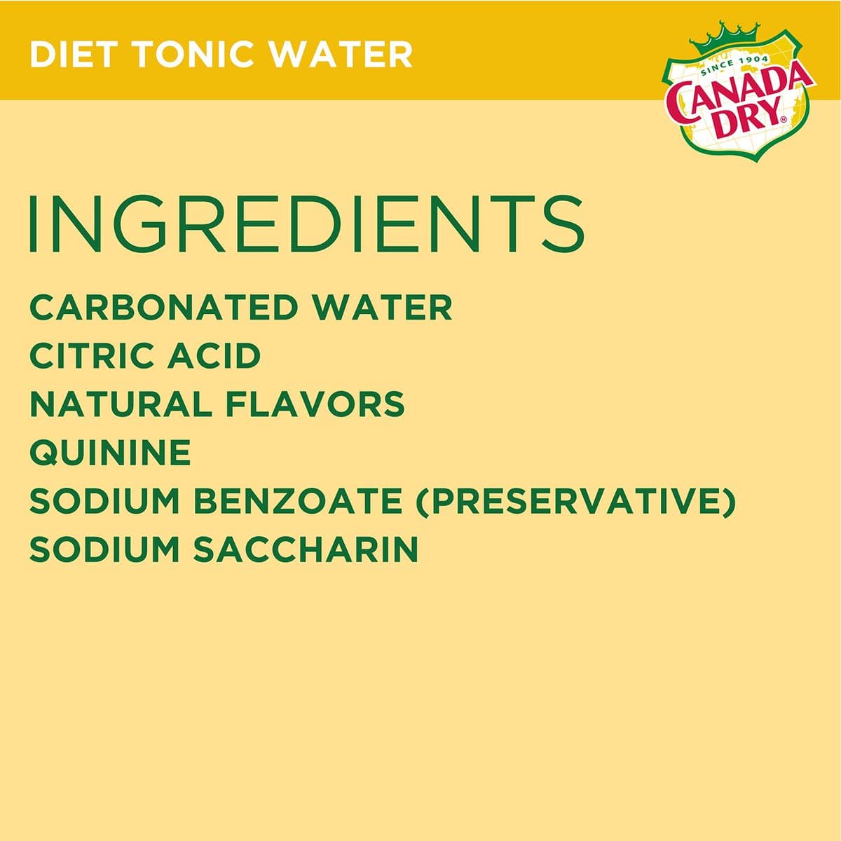 Canada Dry Diet Tonic Water 10 Fluid Ounce Plastic Bottle 6 Count