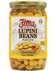 Flora Foods Lupini Beans  Ready to Eat Healthy Snack  24 oz Jar 680g  Imported 100 Italian  All Natural  Non GMO  Fresh Harvest  From Italy to Your Table