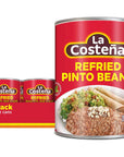 La Costeña Refried Pinto Beans 205 Ounce Can Pack of 12