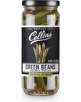 Collins Gourmet Pickled Green Beans for Cocktails  Premium Condiment Garnish for Cocktails Bloody Mary Condiments or Salads 12oz