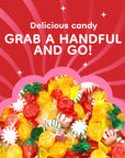 Hard Candy Party Mix Fruit Flavored Assorted Individually Wrapped 6 Pound Bag  Approx 450 Count