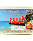 Sanniti Anchovy Fillets in Sunflower Oil  No Preservatives or Added Flavors  Easy Open Can 254 oz