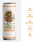 SaltyWater Electrolyte Drink Orange  Zero Sugar Premium Sports Drink Minerals Taurine BVitamins Zinc NonCarbonated Zero Caffeine Hydration Drink  12 Pack 12 oz