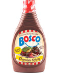 Bosco Sugar Free Chocolate Syrup 18oz  Fat Free Gluten Free Made with Natural Cocoa