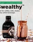 RxSugar Delicious PlantBased Organic Chocolate Syrup 16 oz  Allulose Sweetener  0 Sugar 0 Net Carbs 0 Glycemic  DiabetesSafe  Keto Certified  NonGMO Project Verified  GlutenFree Certified