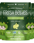 Fresh Bellies Vegan Healthy Snacks for Kids and Toddlers, Kid Snacks with No Added Sugar, Gluten Free Snacks, Freeze Dried Baby Snacks 12m+, Paleo Friendly, Non GMO, Kosher, Keep Calm & Cardamom, 6 pack