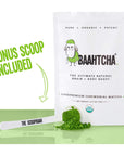 Baahtcha  USDA Organic Matcha Green Tea Powder  Premium Ceremonial Grade  Value Size Lowest Price  Natural Caffeine Energy Drink Mix Antioxidant  70g