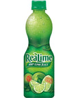 ReaLime 100 Lime Juice 15 fl oz bottle Pack of 12 Made with Lime Juice from Concentrate GlutenFree Sodium Free Perfect Mixer to add to Cocktails and Marinades