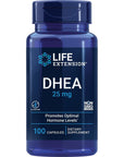 Life Extension DHEA 25 mg - Supplement for Hormone Balance, Immune Support, Sexual Health, Bone & Cardiovascular Health and Anti-Aging and Mood Support - Gluten-Free, Non-GMO - 100 Capsules