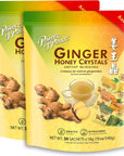 Prince of Peace Instant Ginger Honey Crystals Assorted Lemon Turmeric Matcha 30 Sachets  pack of 2  Instant Hot or Cold Beverage that Soothes Throat  Easy to Brew  Drink Like a Tea  Gluten Free  Real Ginger