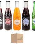 Boylan Soda Specialty Soda Variety 5 Pack Grape Soda Black Cherry Ginger Ale Orange Soda Cane Cola Assorted Soda Variety Pack by Snackivore