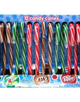 Dr. Pepper, 7 Up, and A&W Flavored Christmas Candy Cane - Pack of 12, 5.3 oz