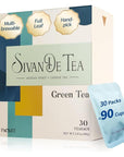 SIVANDETEA Green Tea Bags Individually Wrapped Tea Bags - 30 Count (Pack of 1)