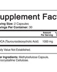 NutriFlair Pure TUDCA 1000mg - Premium Tauroursodeoxycholic Acid Bile Salts, Detox & Cleanse, Non-GMO, Gluten-Free. Liver, Kidney & Gallbladder Support- Made in USA, 60 Capsules