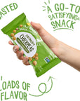 The Happy Snack Company Crunchy Chickpeas Variety Pack 24 x 1 oz  Sea Salt  Balsamic Vinegar Flavor and Lime  Cracked Pepper Flavor 5g Protein  120 Cals Gluten Nut  Dairy Free NonGMO and Vegan