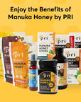 PRI Manuka Honey  Lemon Nuggets Sweet and All Natural Hard Candy Treat 35oz