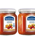 Nezhin Pepper in Tomato Lecho 450g No Preservatives Added Made from Ukraine Pack of 2